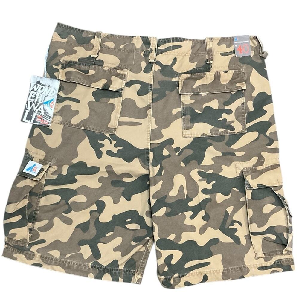 Wonderwall Men’s Cargo Camo Shorts Mens 40 Vtg Utility Surf Y2K Size 40 NWT